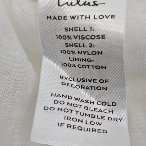 Lulus Women's Ivory Embroidered Flowy Sleeveless Boho Maxi Dress Size XS NWTT - Picture 12 of 14